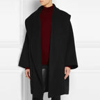 Oversized Elegant Loose Coat with Belt