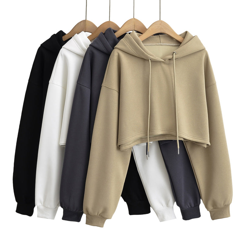 Women's 2023 Autumn Drawstring Hooded Pullover Sweater | Streetwear