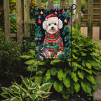 Poodle Christmas Garden Flag