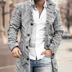 Men's Woolen Stand Collar Casual Coat for Autumn/Winter