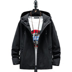 Men's Casual Loose Fit Hooded Jacket