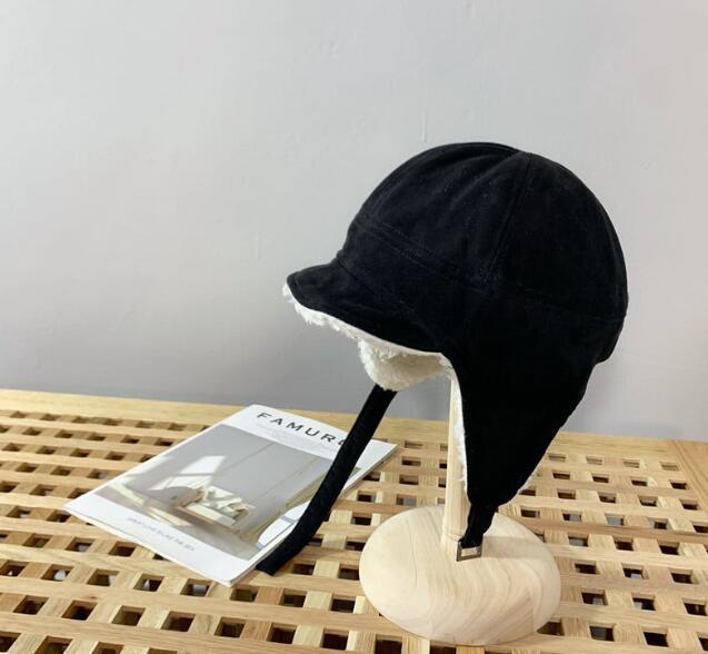 Women's Winter Warm Lamb Wool Leifeng Hat | Embroidered Cap