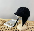 Women's Winter Warm Lamb Wool Leifeng Hat | Embroidered Cap