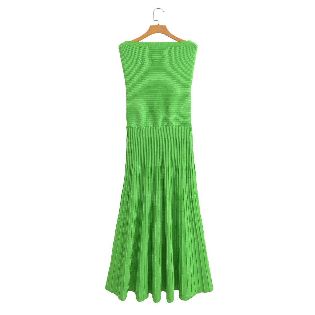 Off-the-Shoulder Tube Top Dress - European & American Style