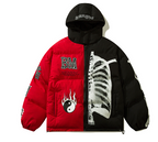 Men's Plus Fleece Hooded Jacket with Stitching Design