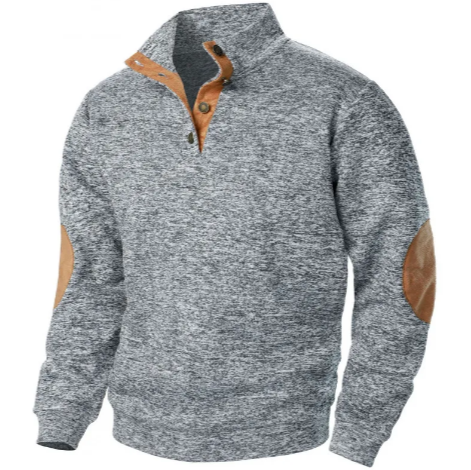 Men's Stand Collar Knitted Cardigan Sweater