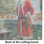 Cookies with Santa Claus Papa Noel Glass Cutting Board