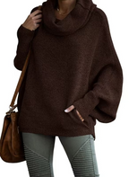 Lantern Sleeve Loose Casual Sweater