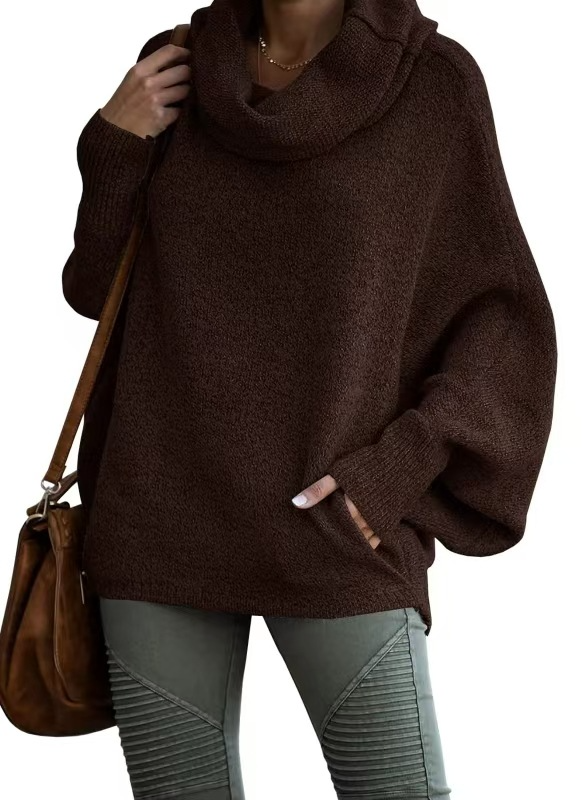 Lantern Sleeve Loose Casual Sweater