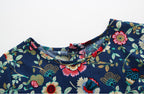 Spring Autumn Girls' Floral Dress - Korean Style Princess Dress