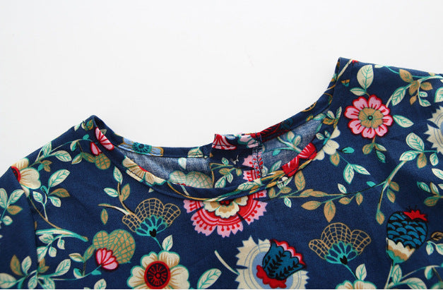 Spring Autumn Girls' Floral Dress - Korean Style Princess Dress