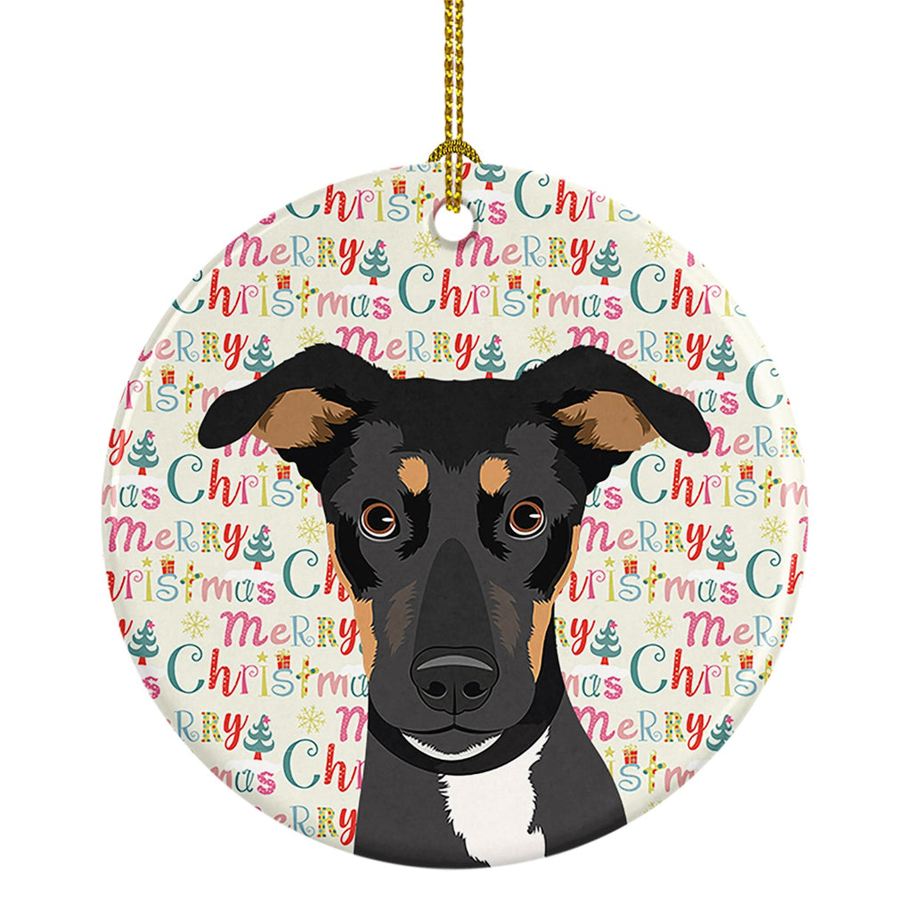 Rottweiler Black and Tan #6 Christmas Ceramic Ornament