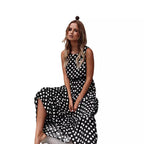 2024 Spring Summer Fashion Floral Polka Dot Dress