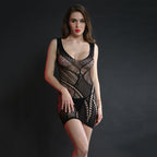 2018 Women's Hollow Lace Lingerie with Skirt Set