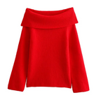 Women's Solid Color Pullover Sweater | Streetwear