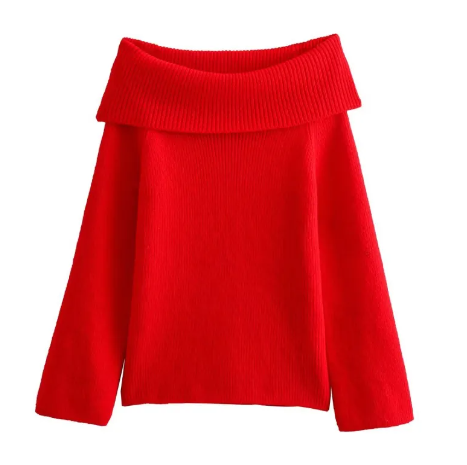 Women's Solid Color Pullover Sweater | Streetwear