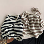 Children's Striped Loose Sweater T-shirt