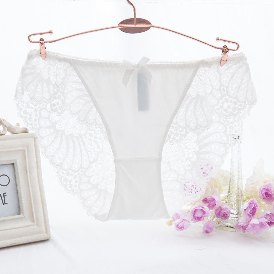 Low Waist Ice Silk Lace Panties - Sexy Temptation
