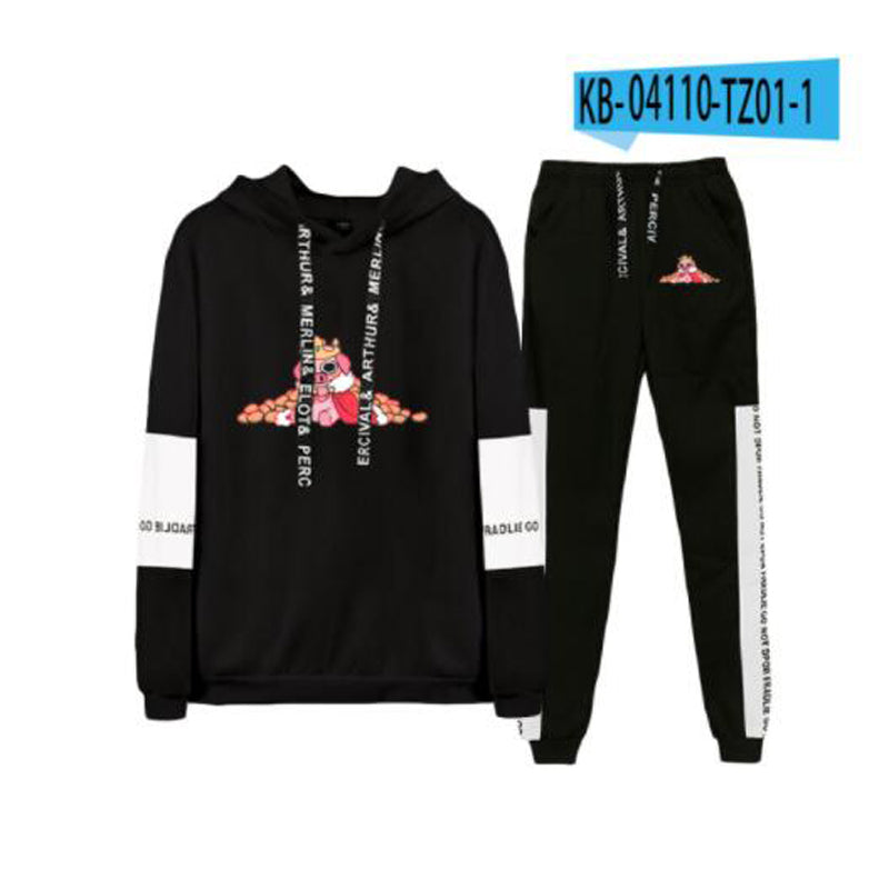 Men's Hooded Tracksuit, Casual Sweatshirt Set (2 Pieces) | Streetwear