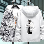 Reversible Men's God Hooded Jacket for Spring & Autumn