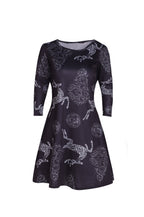 Christmas Floral Print Dress for Women