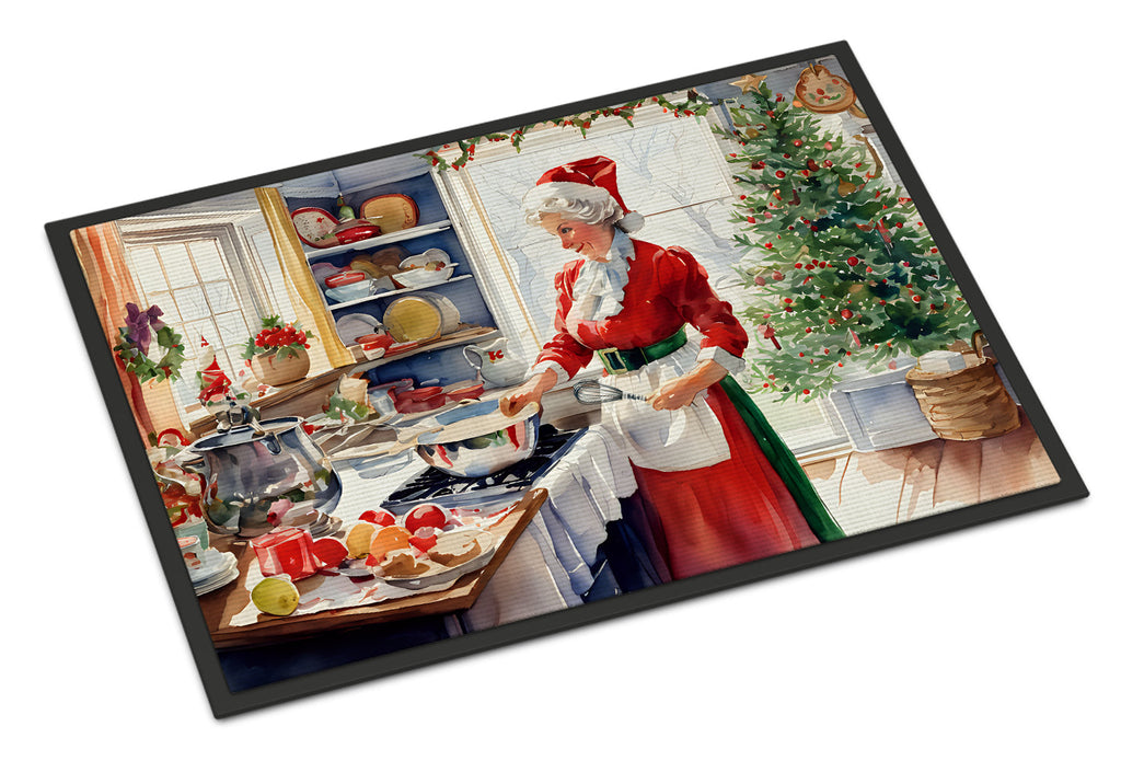 Cookies with Santa Claus Mrs. Claus Doormat