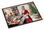 Cookies with Santa Claus Mrs. Claus Doormat