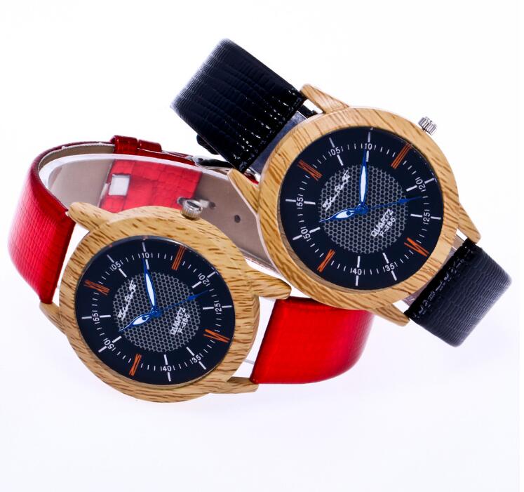 Men's Christmas Gift: Creative Leather Wood Watch