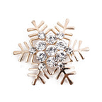 High-End Alloy Christmas Snowflake Brooch Gift