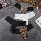 New Plus Size Women's Lace Trim Thong Underwear
