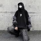 Reflective Shark Mouth Hoodie with Niche Design for Women | Streetwear