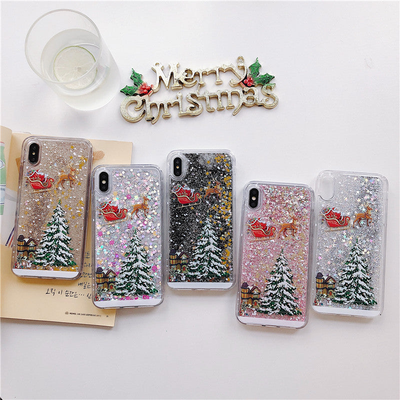 Santa Claus Christmas Tree Phone Case for iPhone & Samsung | Protective Cover