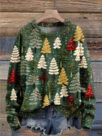 Loose Fit Women's Knit Sweater in Casual Style