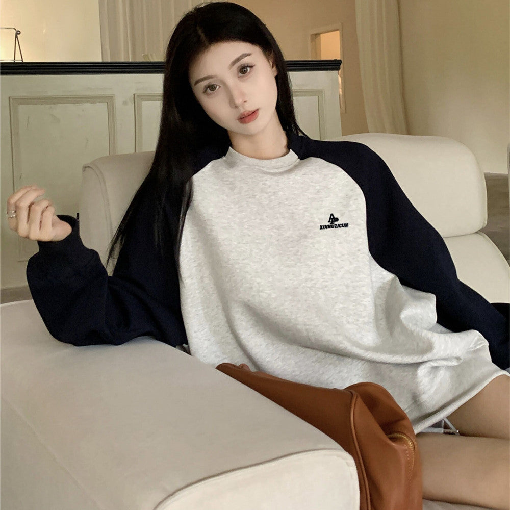 Korean Style Women's Raglan Sleeve Autumn Sweater