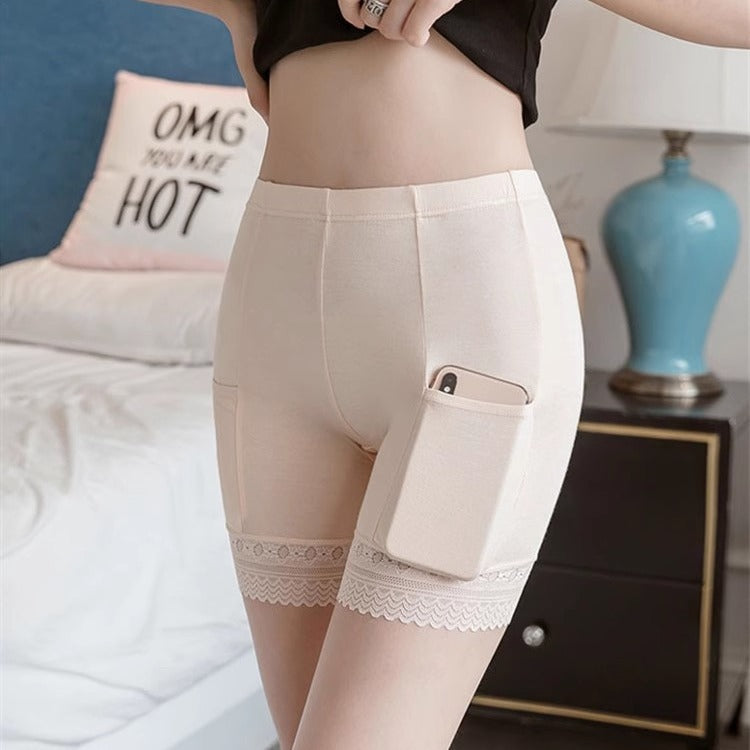 Cotton Pocket Safety Shorts for Women - Summer Fit