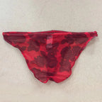 Men's Sheer Print Bikini Brief