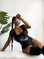 New Sexy Solid Color High-Waisted Bodysuit & Top
