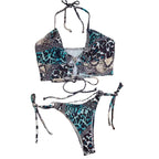 2023 Women's Leopard Print Bikini Swimwear Set