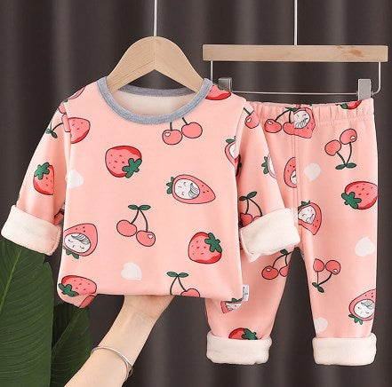 All-in-One Thick Thermal Fleece Suit for Boys