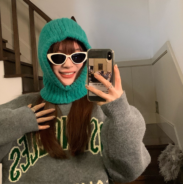 Warm Knitted Wool Hat and Scarf Set for Women | Embroidered Cap
