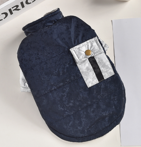 Windproof Cotton Coat for Dogs and Cats with Pocket