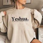 Vintage Yeshua Christian Sweatshirt Christian Apparel Faith | Faith Streetwear