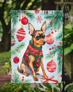 Miniature Pinscher Christmas Garden Flag
