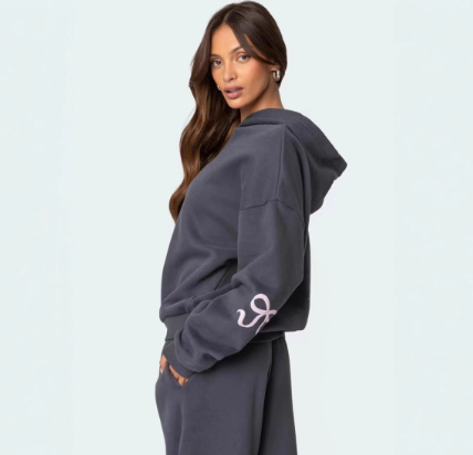 Women's Bow Printed Sweater Set