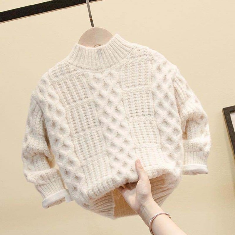 Bright Color Boys Sweater in Western Style with Velvet