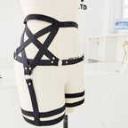 Handmade Gothic Punk Star Shaped Garter Belt for Women
