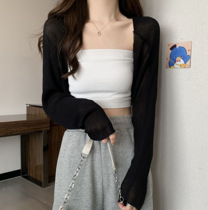 Thin All-Match Knitted Cardigan for Women