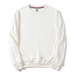 Couple's Fashionable Solid Color Round Neck Sweater