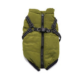 Winter Dog Cotton Coat with Integrated Vest Design