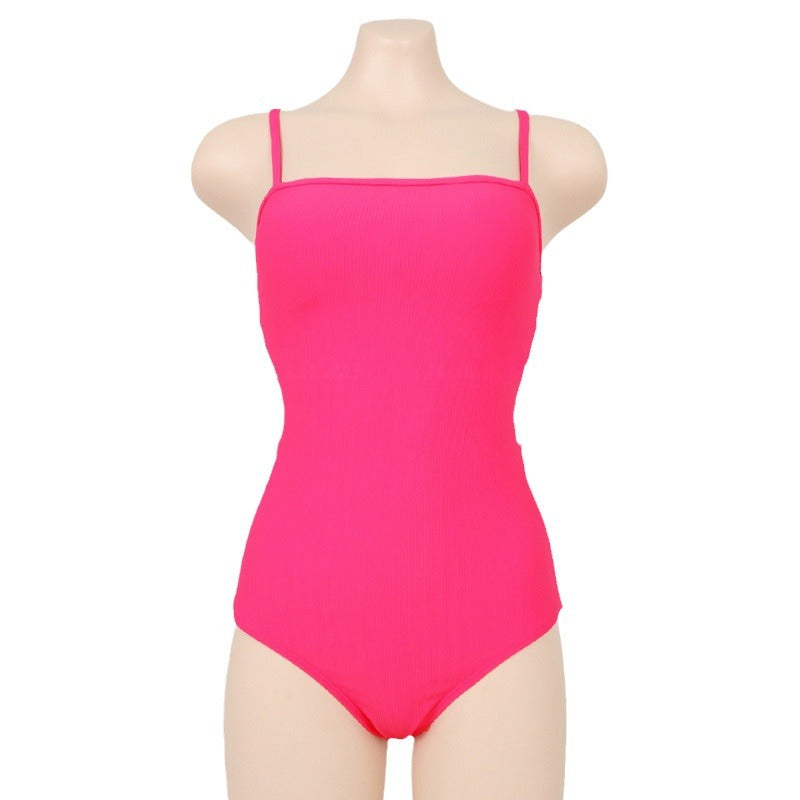Summer Women's Solid Color Slimming Swimsuit Bikini
